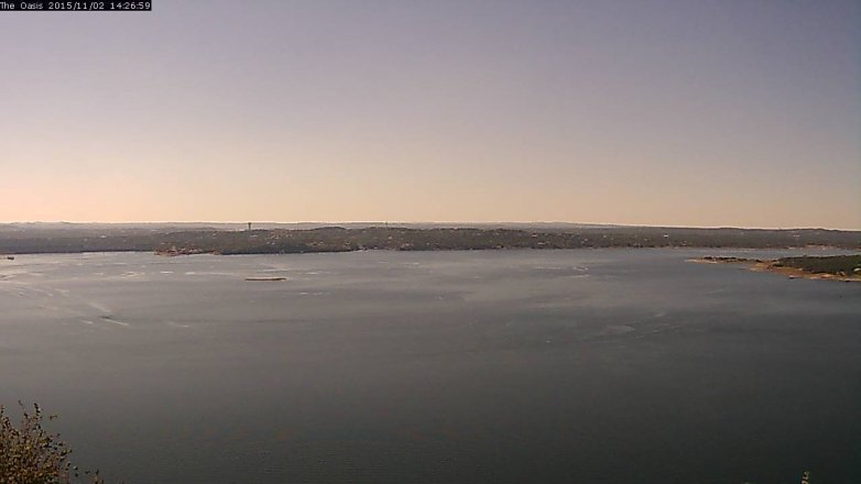 Lake Travis webcam, November 2, 2015 1:35 PM CT