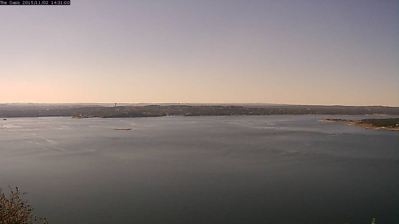 Lake Travis webcam, November 2, 2015 1:40 PM CT