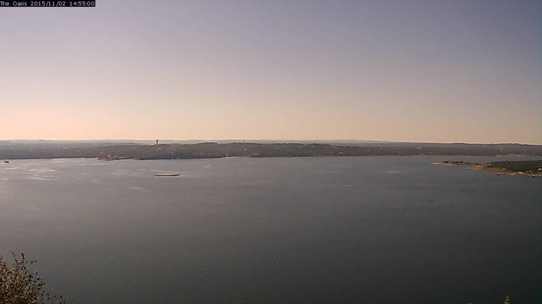 Lake Travis webcam, November 2, 2015 2:00 PM CT