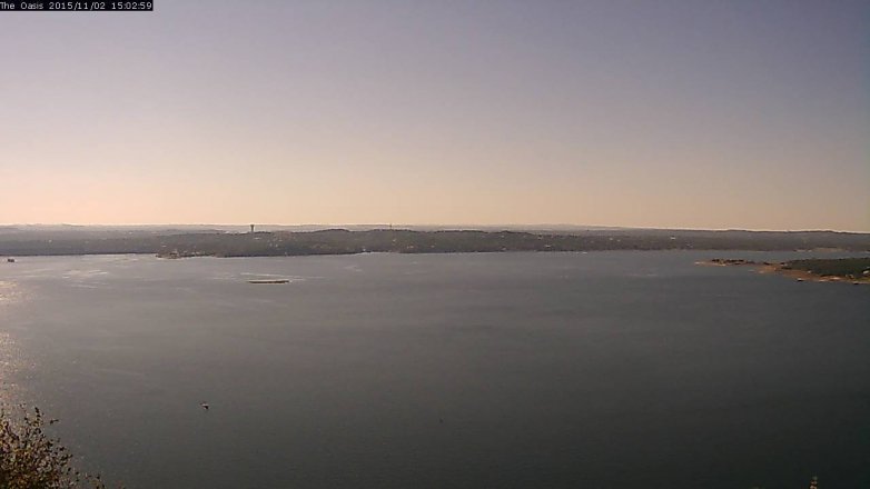 Lake Travis webcam, November 2, 2015 2:10 PM CT