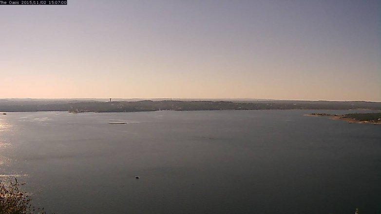 Lake Travis webcam, November 2, 2015 2:15 PM CT