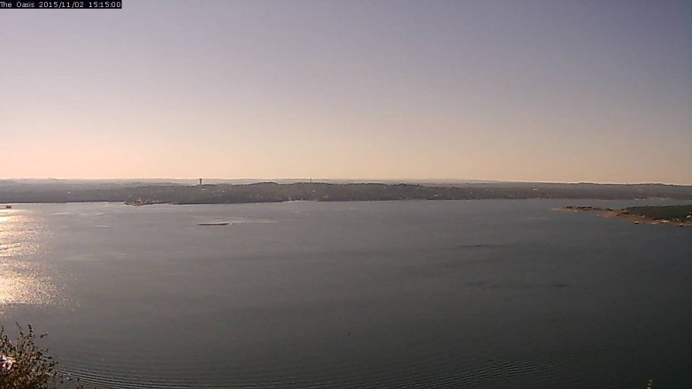Lake Travis webcam, November 2, 2015 2:20 PM CT