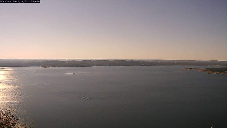 Lake Travis webcam, November 2, 2015 2:25 PM CT