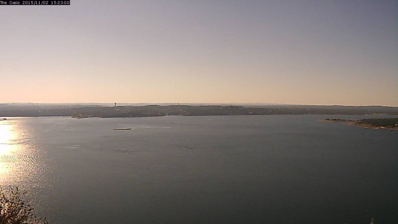 Lake Travis webcam, November 2, 2015 2:30 PM CT