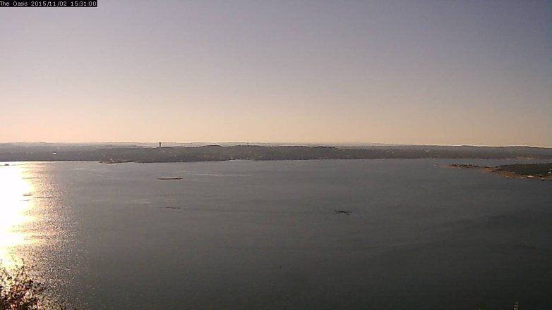 Lake Travis webcam, November 2, 2015 2:40 PM CT