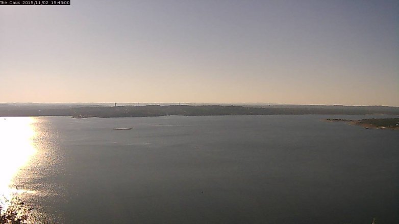 Lake Travis webcam, November 2, 2015 2:50 PM CT