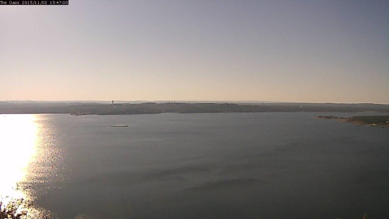 Lake Travis webcam, November 2, 2015 2:55 PM CT