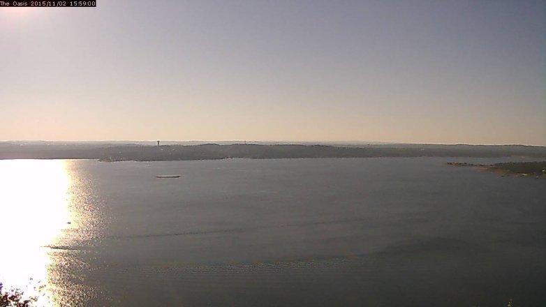 Lake Travis webcam, November 2, 2015 3:05 PM CT