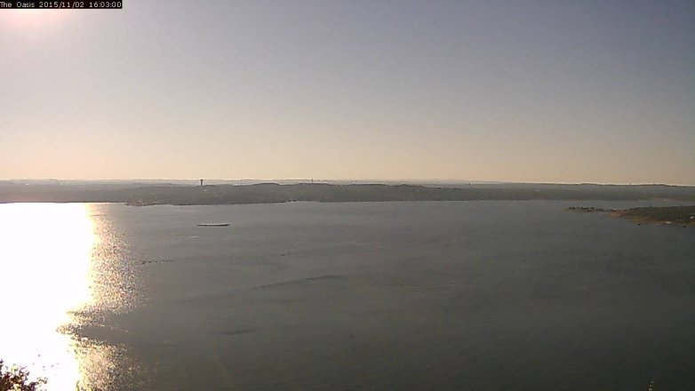 Lake Travis webcam, November 2, 2015 3:10 PM CT