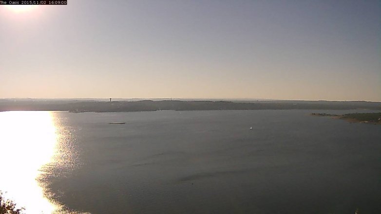 Lake Travis webcam, November 2, 2015 3:15 PM CT