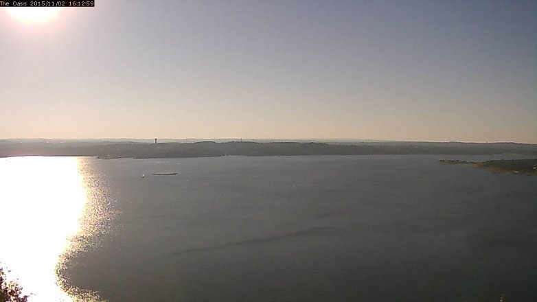Lake Travis webcam, November 2, 2015 3:20 PM CT