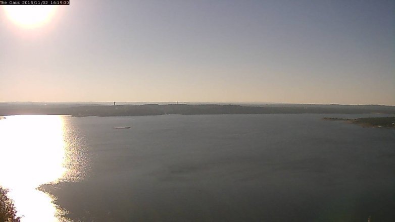Lake Travis webcam, November 2, 2015 3:25 PM CT