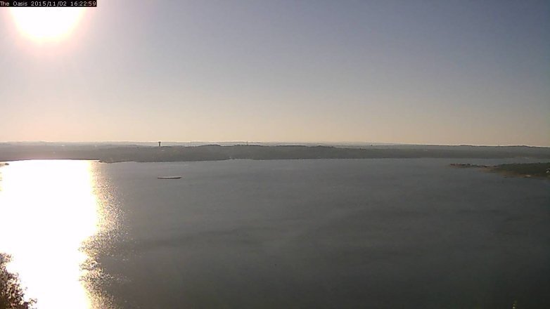 Lake Travis webcam, November 2, 2015 3:30 PM CT