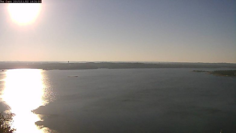 Lake Travis webcam, November 2, 2015 3:35 PM CT