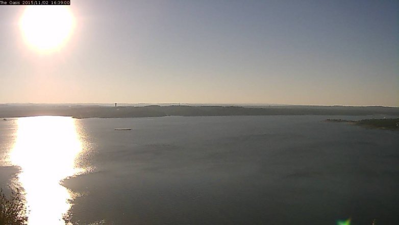 Lake Travis webcam, November 2, 2015 3:45 PM CT