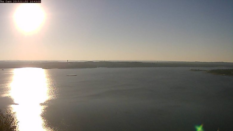 Lake Travis webcam, November 2, 2015 3:50 PM CT