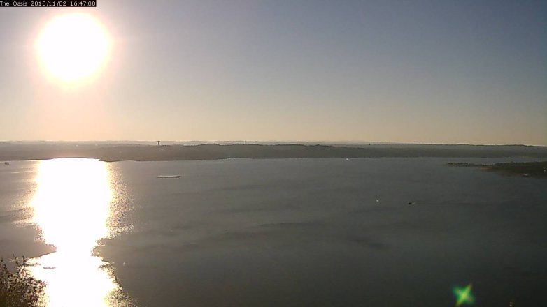 Lake Travis webcam, November 2, 2015 3:55 PM CT