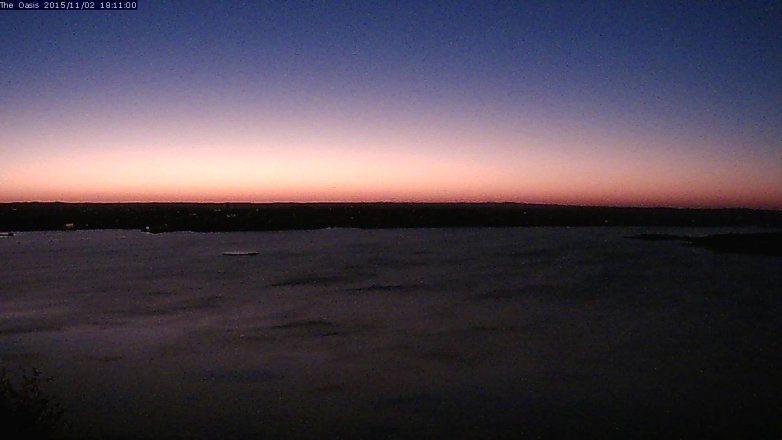 Lake Travis webcam, November 2, 2015 5:20 PM CT