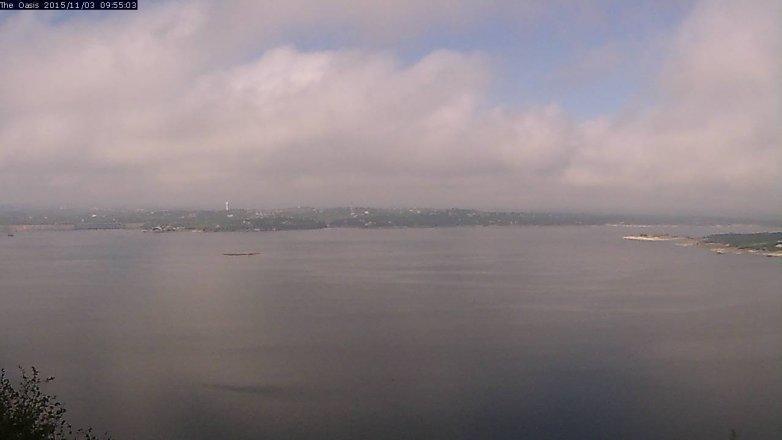 Lake Travis webcam, November 3, 2015 9:00 AM CT