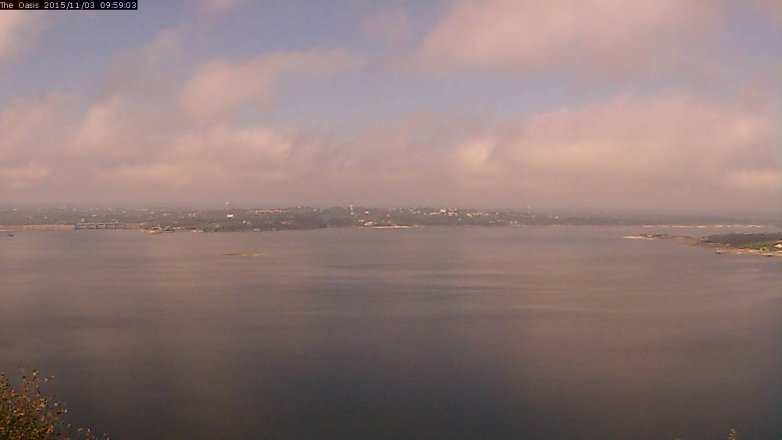 Lake Travis webcam, November 3, 2015 9:05 AM CT