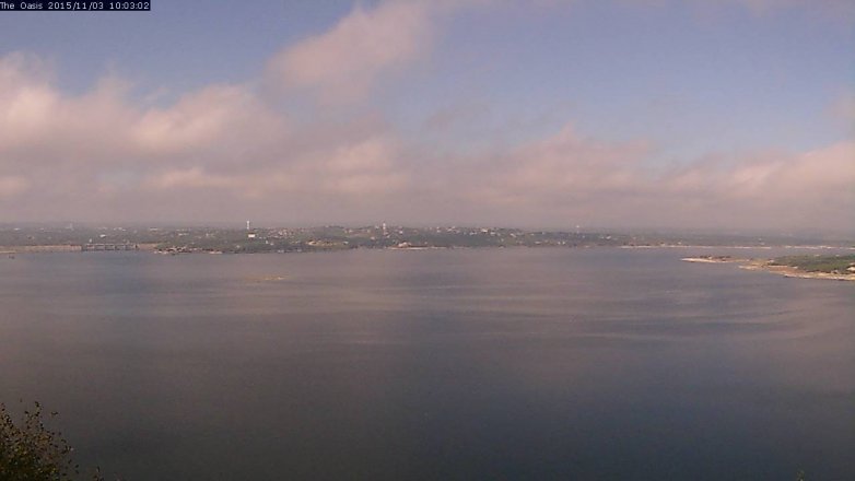 Lake Travis webcam, November 3, 2015 9:10 AM CT