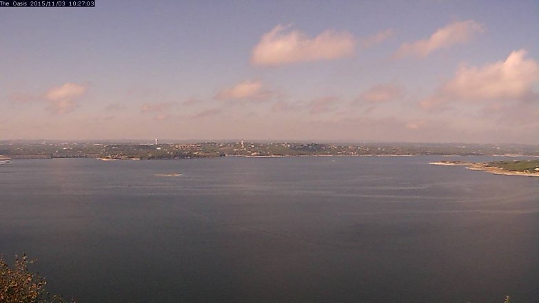 Lake Travis webcam, November 3, 2015 9:35 AM CT