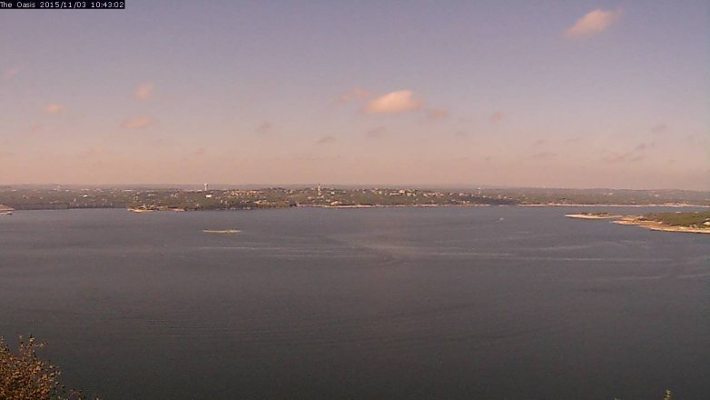Lake Travis webcam, November 3, 2015 9:50 AM CT
