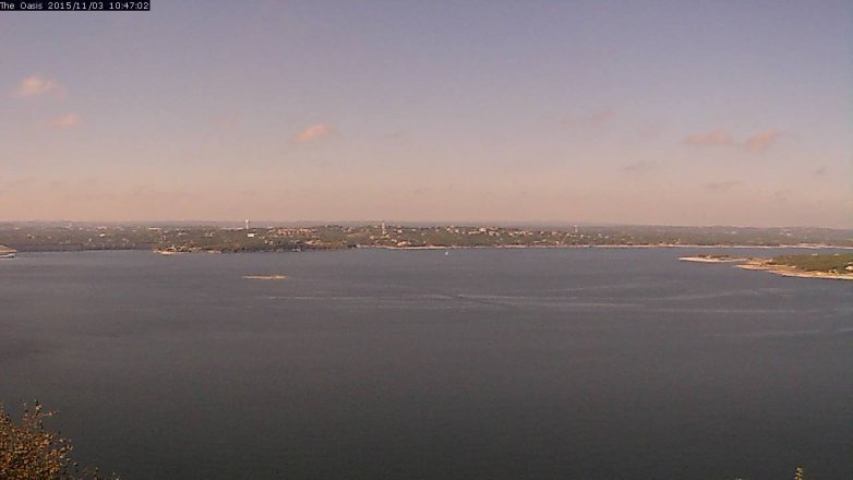 Lake Travis webcam, November 3, 2015 9:55 AM CT