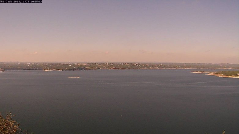 Lake Travis webcam, November 3, 2015 10:00 AM CT