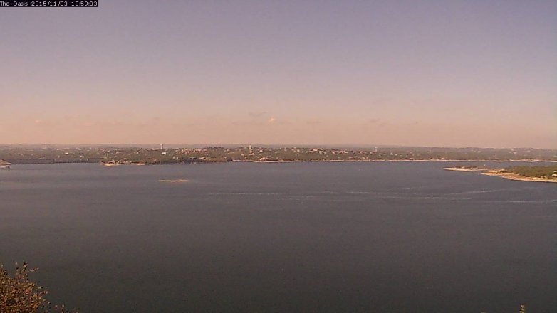 Lake Travis webcam, November 3, 2015 10:05 AM CT