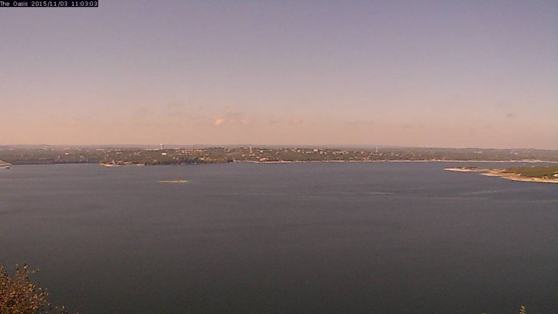 Lake Travis webcam, November 3, 2015 10:10 AM CT