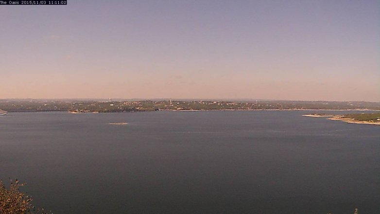 Lake Travis webcam, November 3, 2015 10:15 AM CT