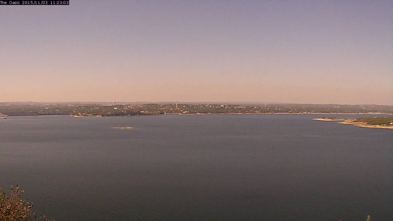 Lake Travis webcam, November 3, 2015 10:30 AM CT