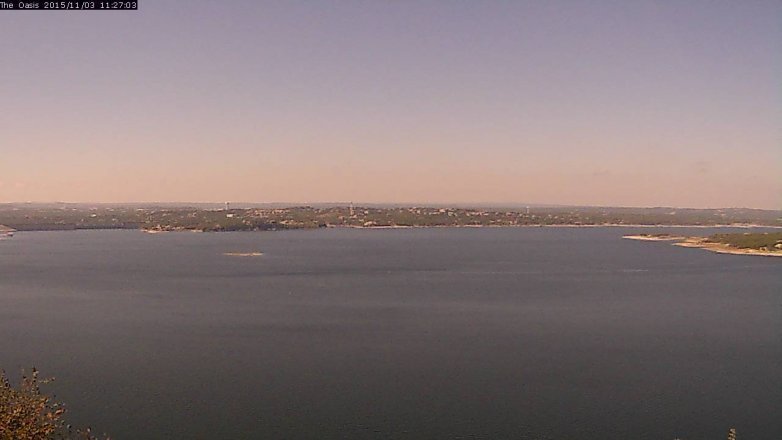 Lake Travis webcam, November 3, 2015 10:35 AM CT