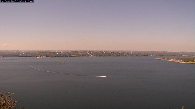 Lake Travis webcam, November 3, 2015 10:40 AM CT