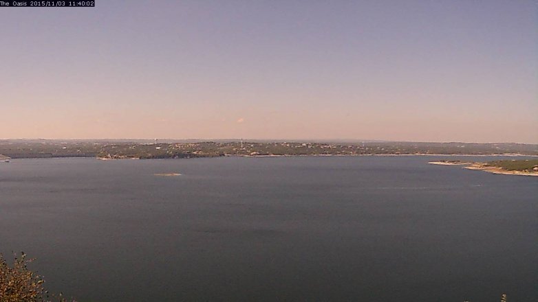 Lake Travis webcam, November 3, 2015 10:45 AM CT