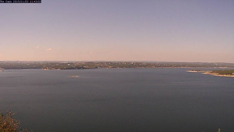 Lake Travis webcam, November 3, 2015 10:50 AM CT