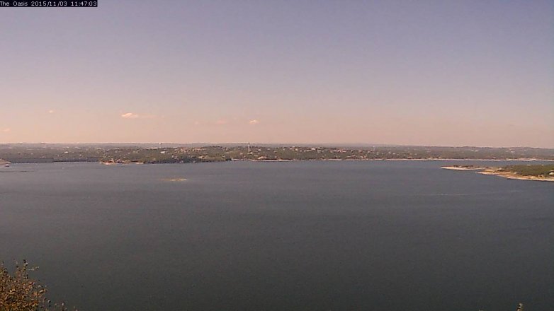 Lake Travis webcam, November 3, 2015 10:55 AM CT
