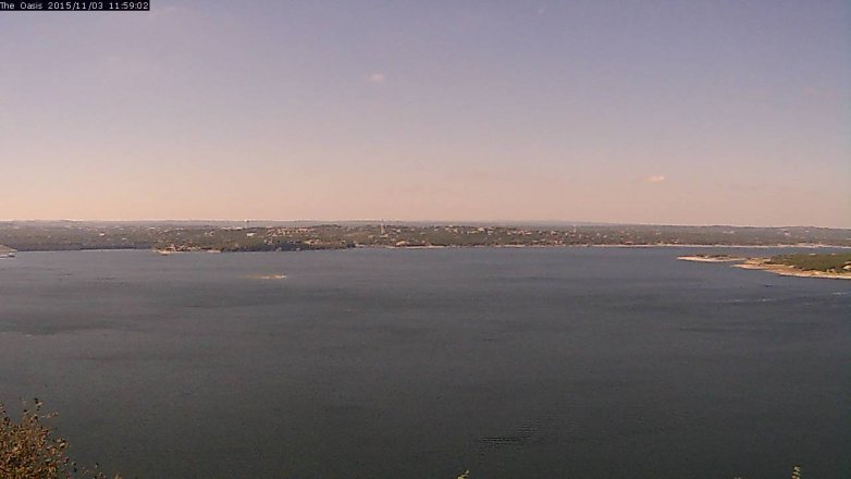 Lake Travis webcam, November 3, 2015 11:05 AM CT