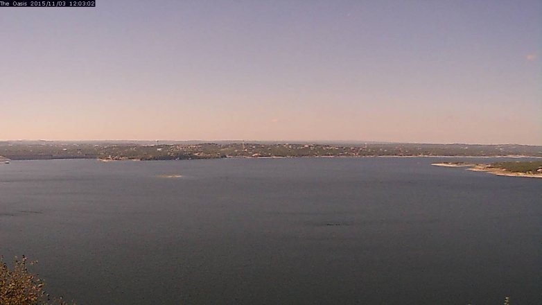 Lake Travis webcam, November 3, 2015 11:10 AM CT