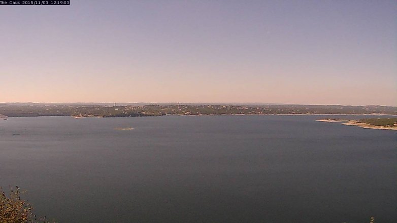 Lake Travis webcam, November 3, 2015 11:25 AM CT