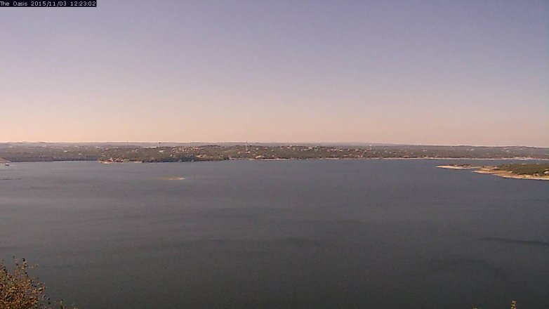 Lake Travis webcam, November 3, 2015 11:30 AM CT