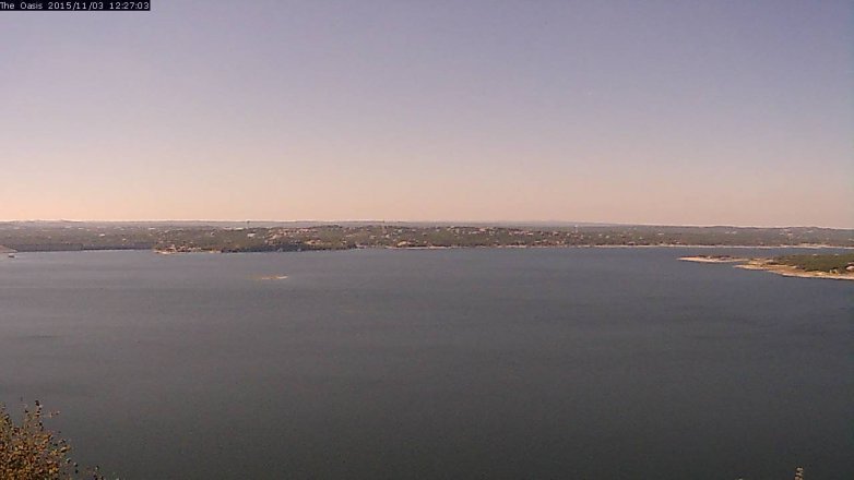 Lake Travis webcam, November 3, 2015 11:35 AM CT