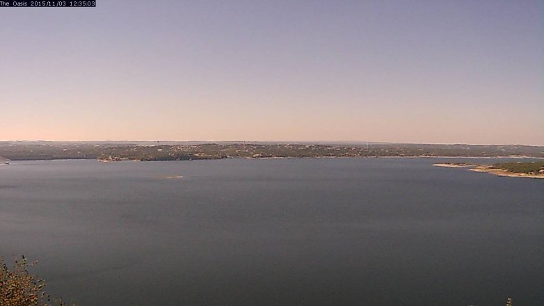 Lake Travis webcam, November 3, 2015 11:40 AM CT