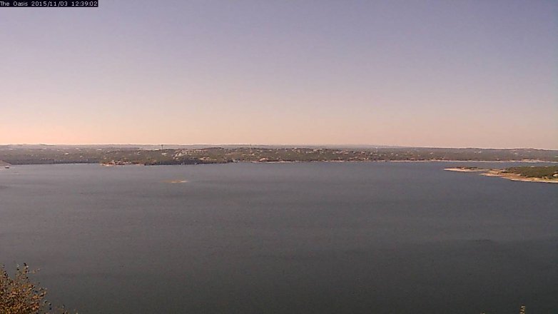 Lake Travis webcam, November 3, 2015 11:45 AM CT