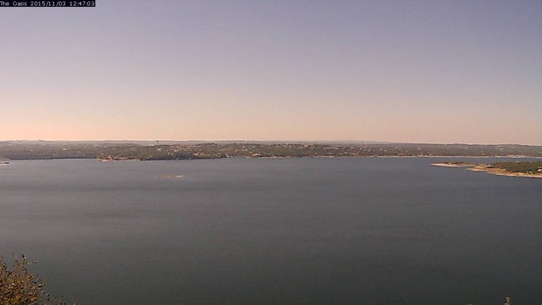 Lake Travis webcam, November 3, 2015 11:55 AM CT
