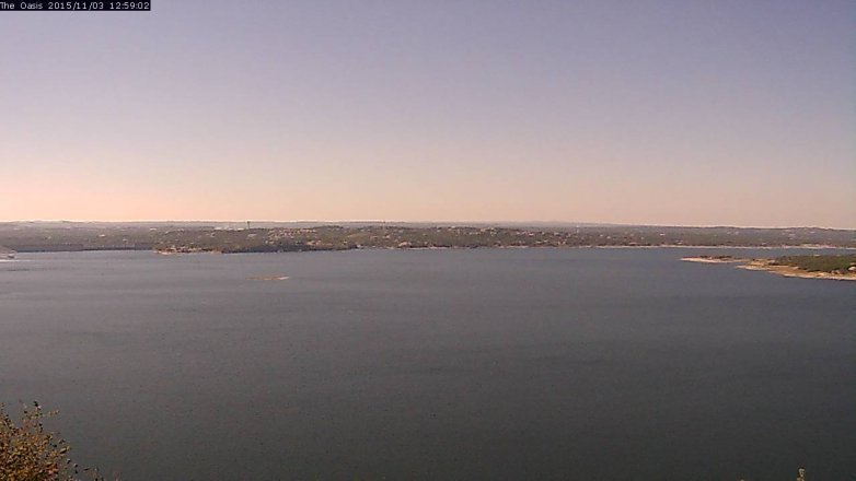 Lake Travis webcam, November 3, 2015 12:05 PM CT