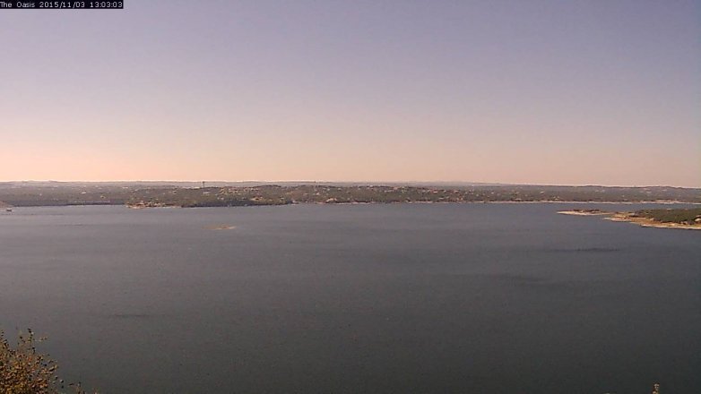 Lake Travis webcam, November 3, 2015 12:10 PM CT