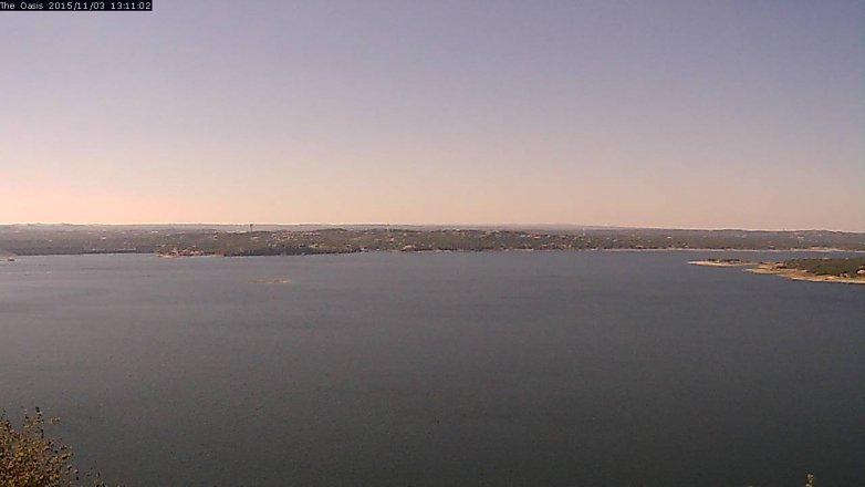 Lake Travis webcam, November 3, 2015 12:15 PM CT