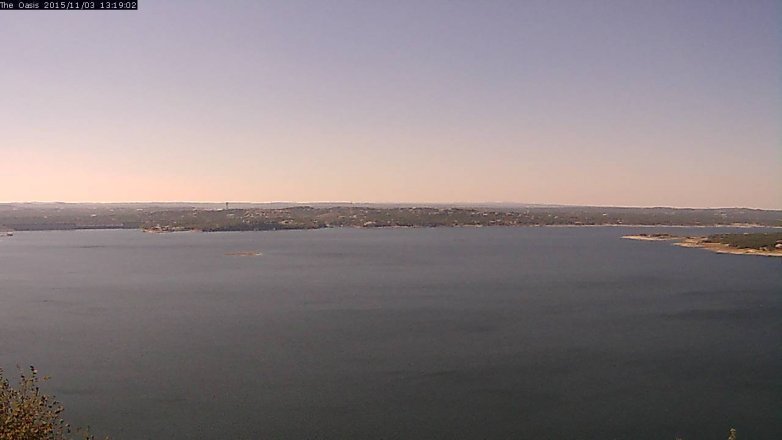 Lake Travis webcam, November 3, 2015 12:25 PM CT